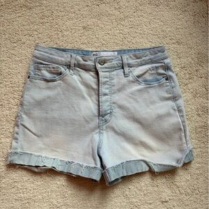 RSQ Light Wash Denim Frayed Hem Women's Shorts